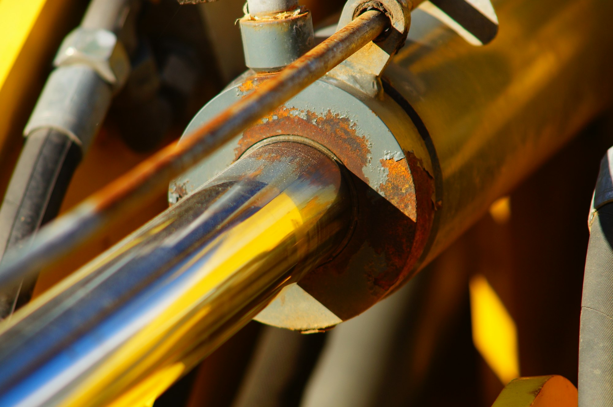 Hydraulic cylinder of a construction machine